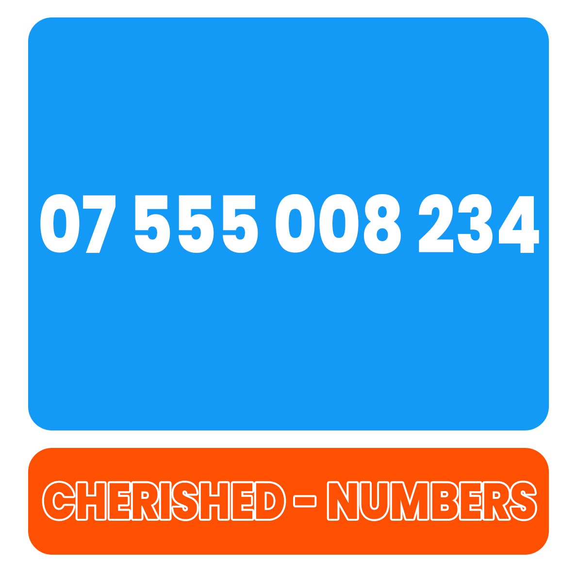 07 555 008 234 Gold UK VIP Mobile Phone Number Sim