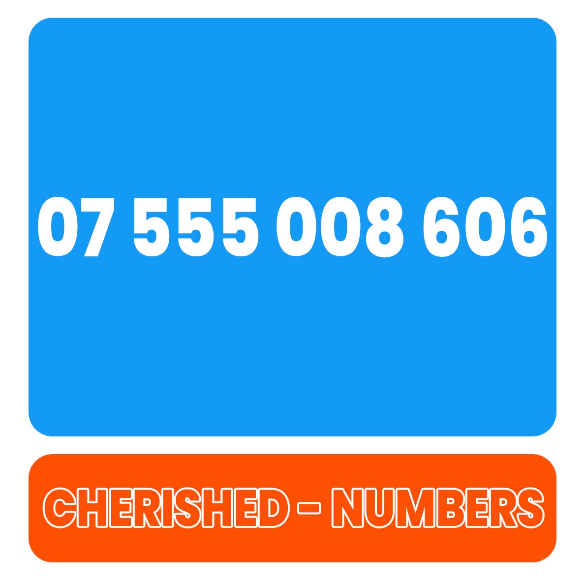 07 555 008 606 Gold UK VIP Mobile Phone Number Sim