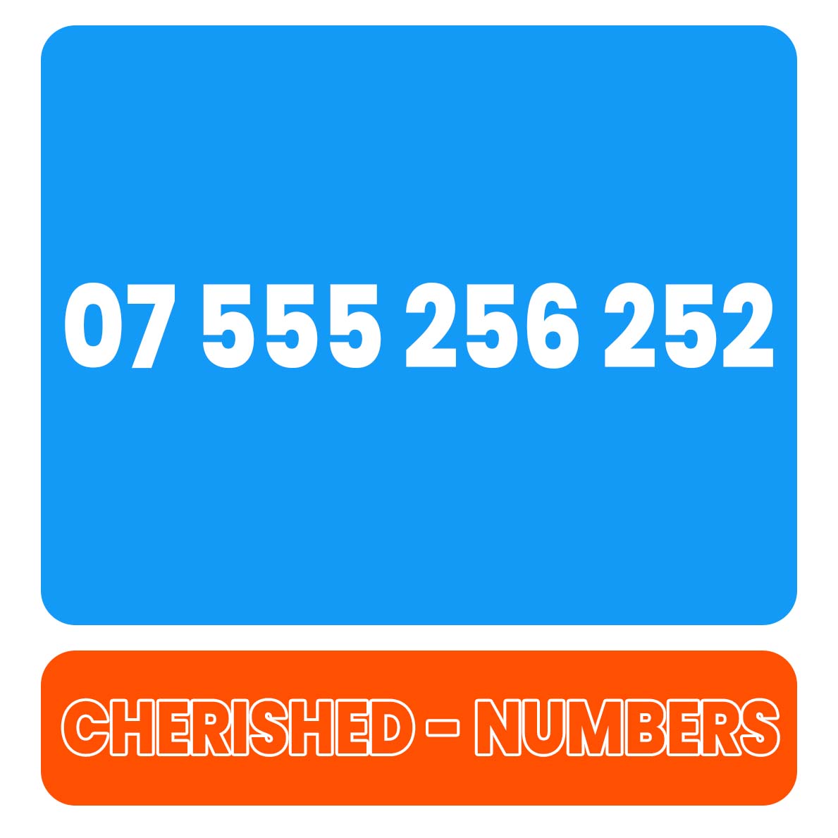 07 555 256 252 Gold UK VIP Mobile Phone Number Sim