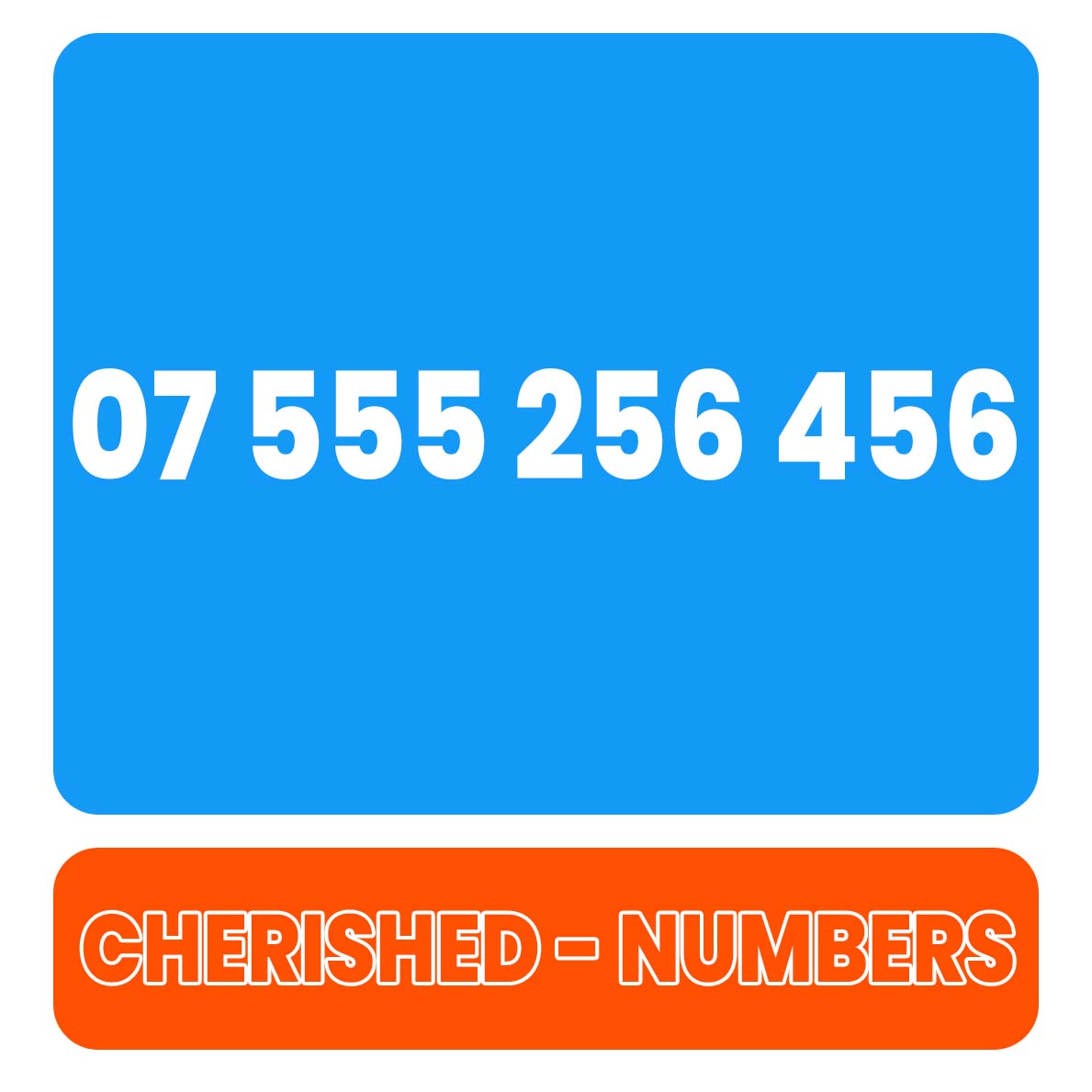 07 555 256 456 Gold UK VIP Mobile Phone Number Sim