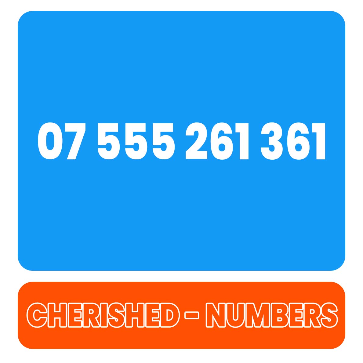 07 555 261 361 Gold UK VIP Mobile Phone Number Sim