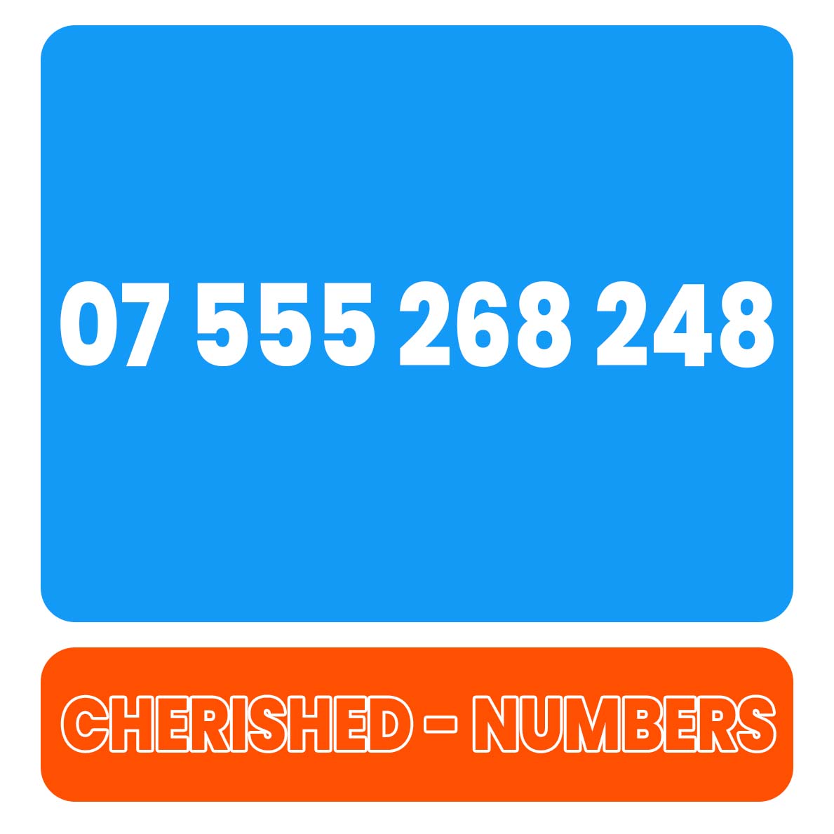 07 555 268 248 Gold UK VIP Mobile Phone Number Sim