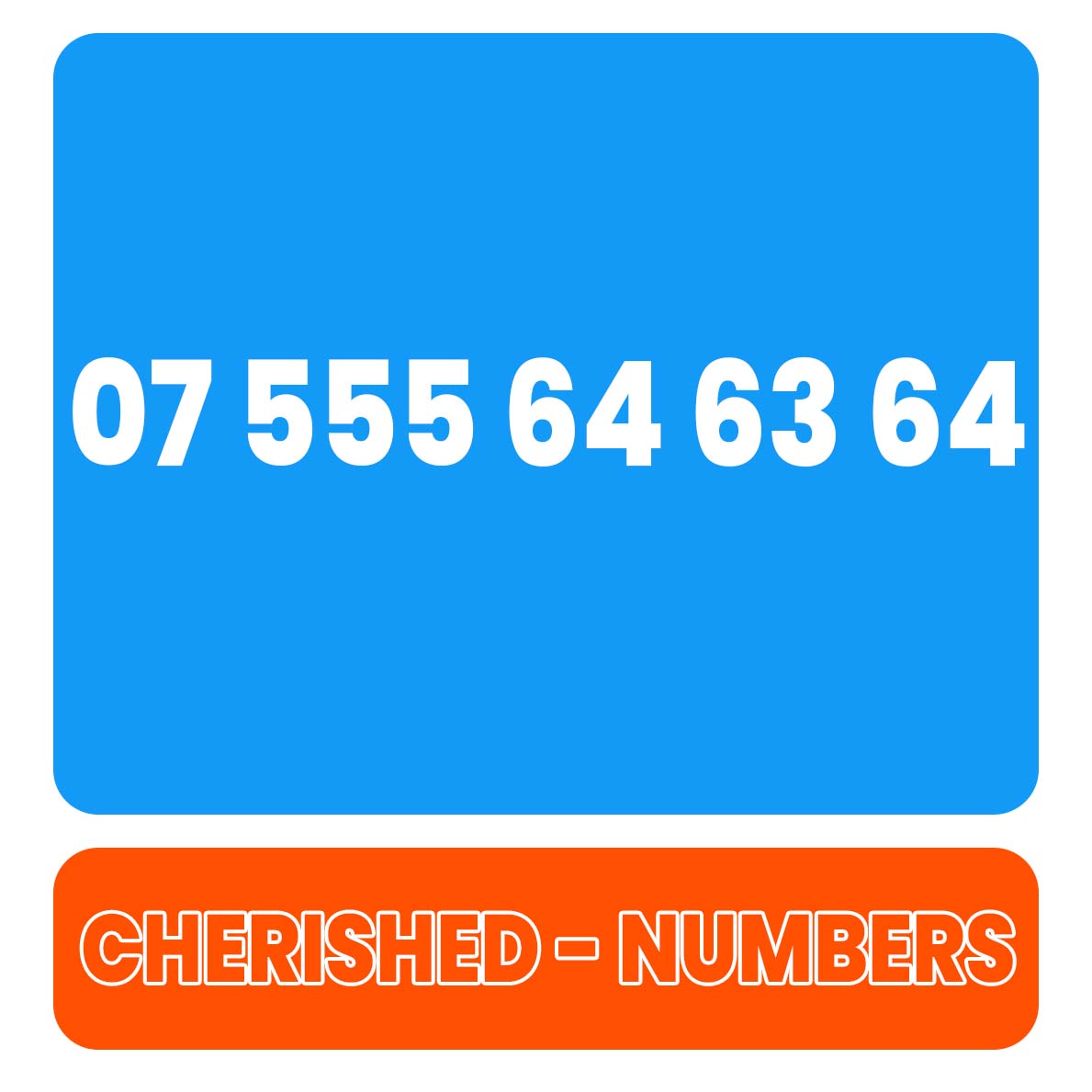 07 555 64 63 64 Gold UK VIP Mobile Phone Number Sim