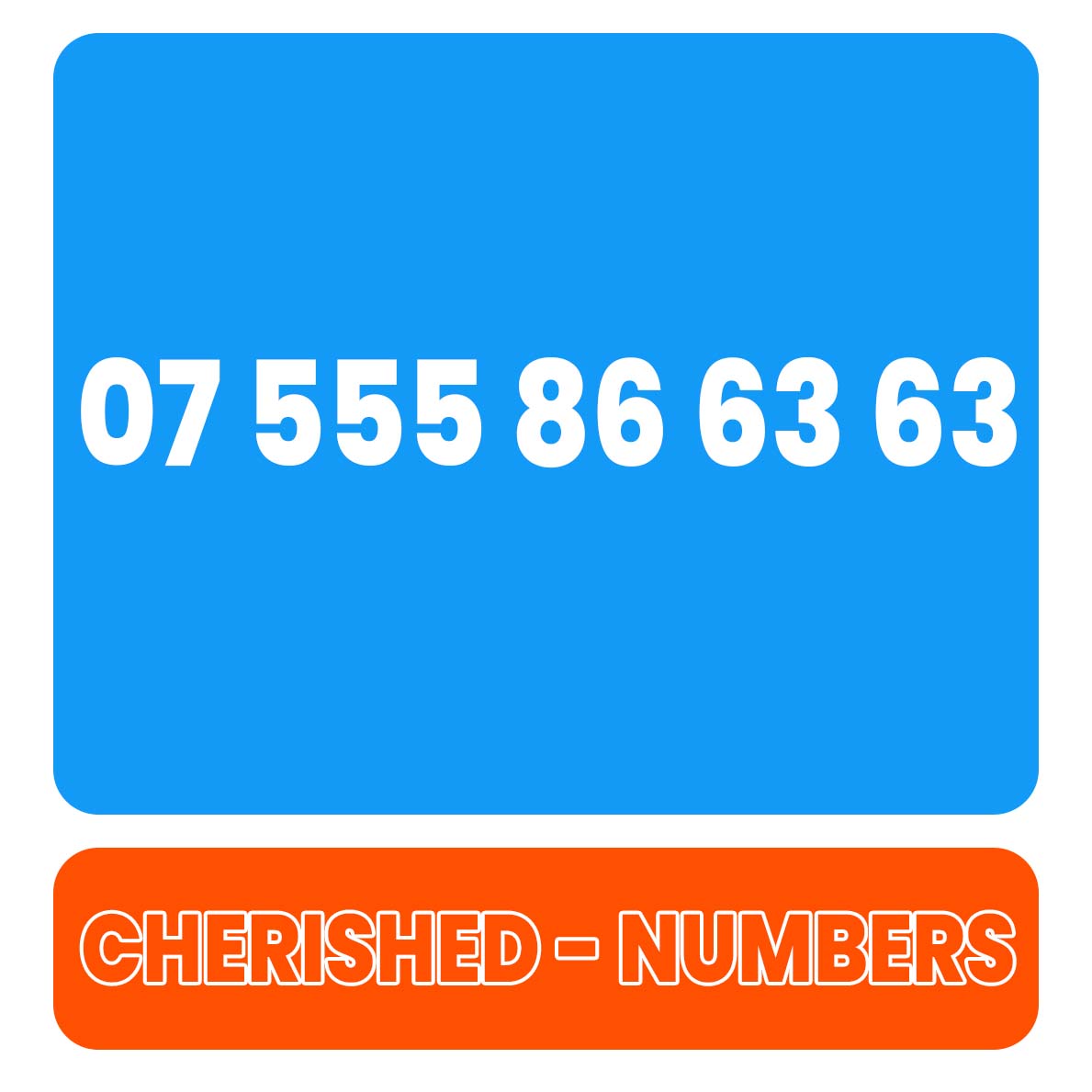 07 555 86 63 63 Gold UK VIP Mobile Phone Number Sim