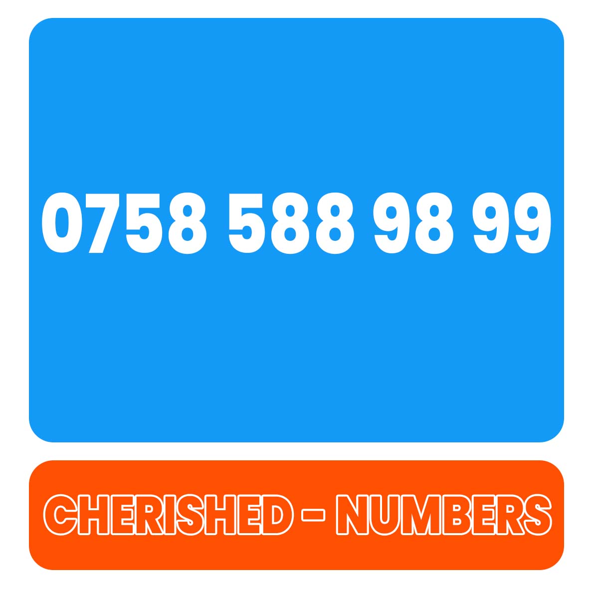 0758 588 98 99 Gold UK VIP Mobile Phone Number Sim