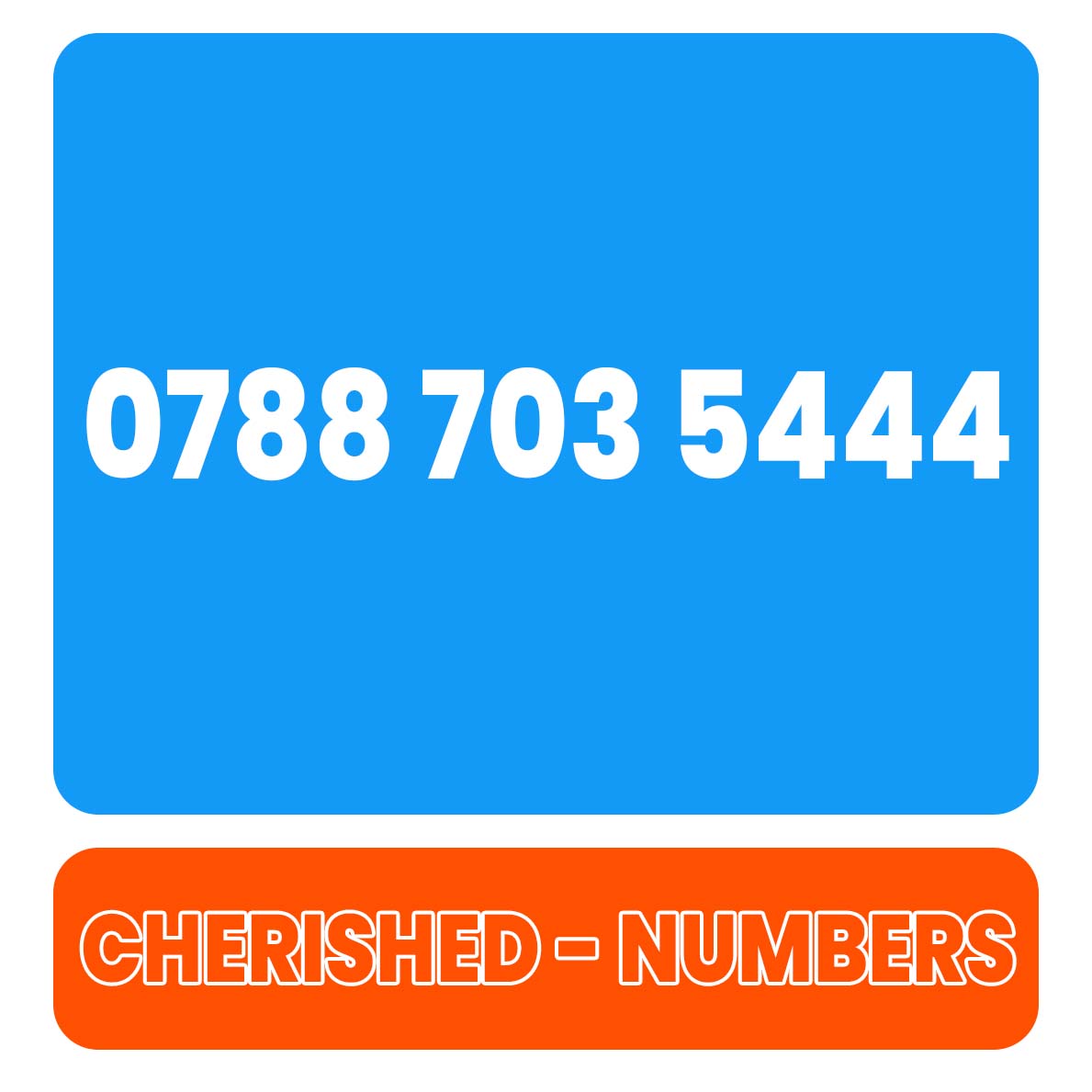 0788 703 5444 Gold UK VIP Mobile Phone Number Sim