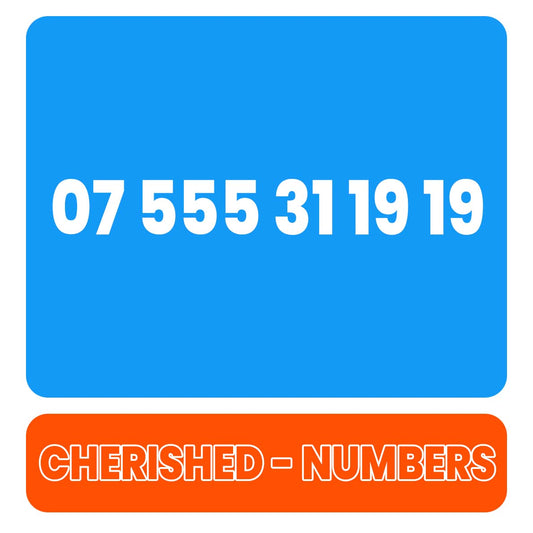 07 555 31 19 19 Gold UK VIP Mobile Phone Number Sim