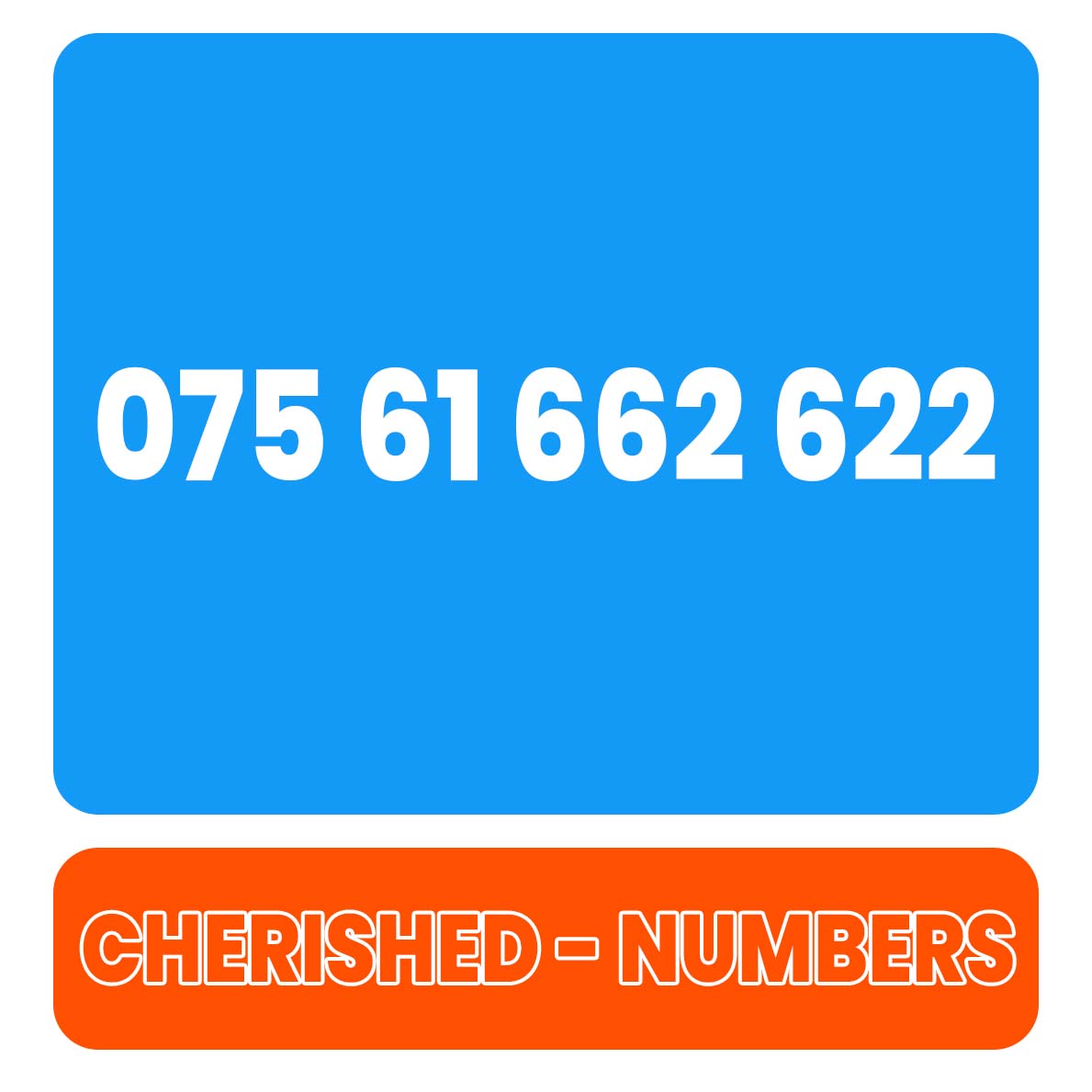 075 61 662 622 Gold UK VIP Mobile Phone Number Sim