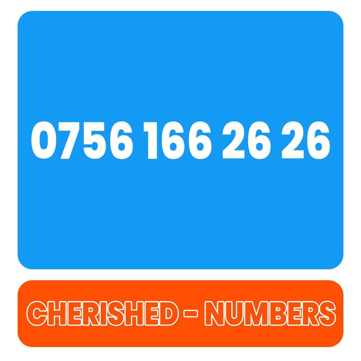 0756 166 26 26 Gold UK VIP Mobile Phone Number Sim