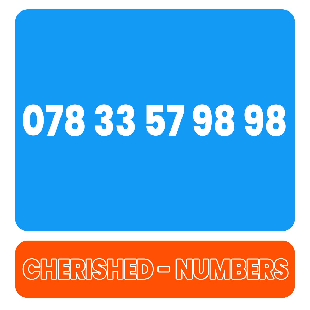 078 33 57 98 98 Gold UK VIP Mobile Phone Number Sim